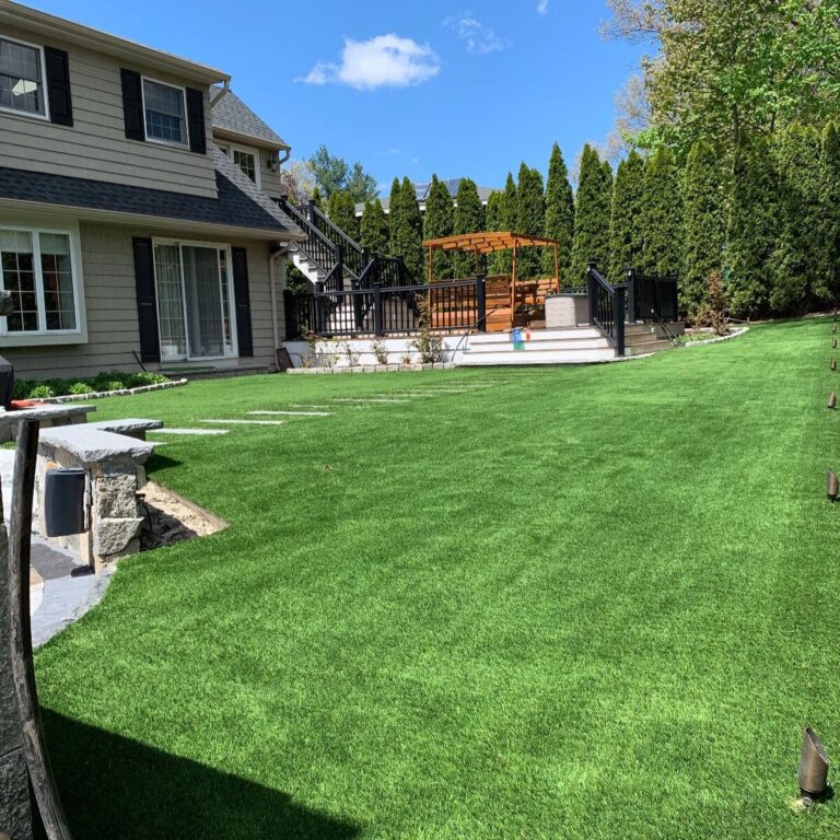 synthetic grass backyard boston