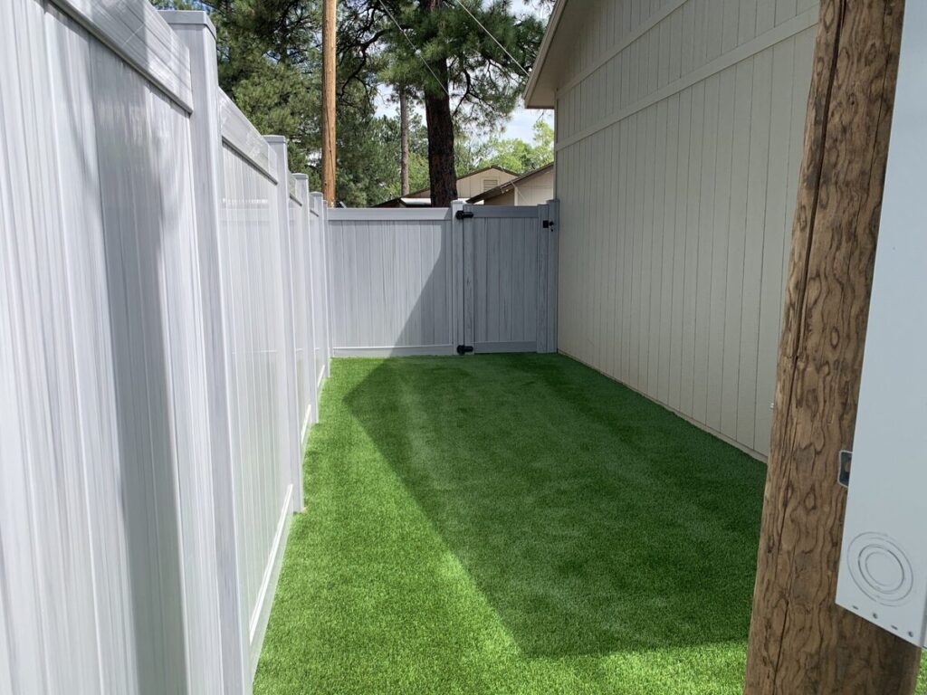 side yard turf installation scottsdale grass365